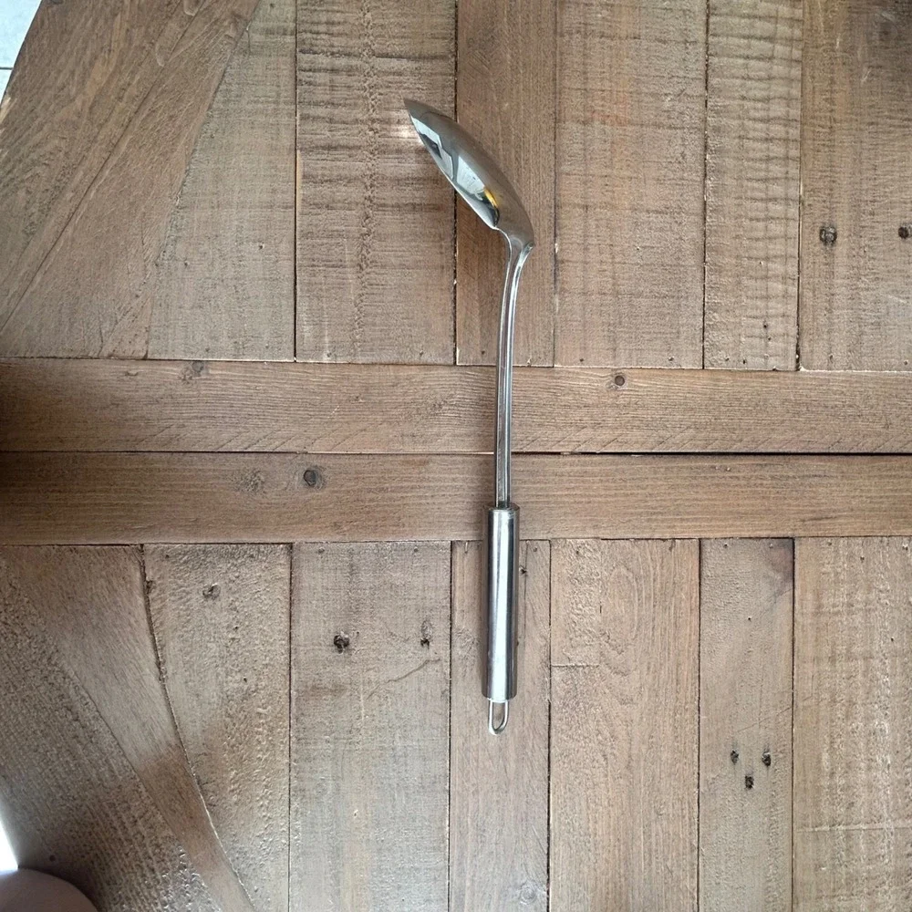 Eterna by Ekco Stainless Steel Solid‎ Serving Spoon 18/8 Silver Hanging Loop